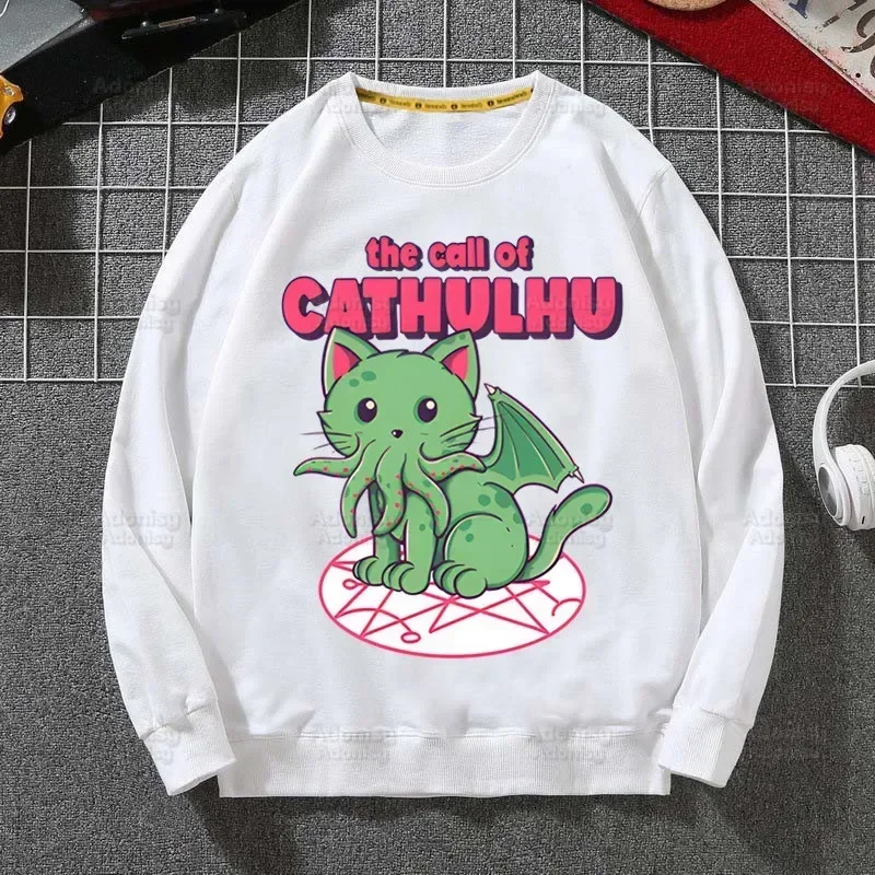 Cthulu And Lovecraft Ew People هوديي بلوزات الرجال النساء البلوز Harajuku الرجال هوديي الشارع الشهير ملابس عصرية غير رسمية