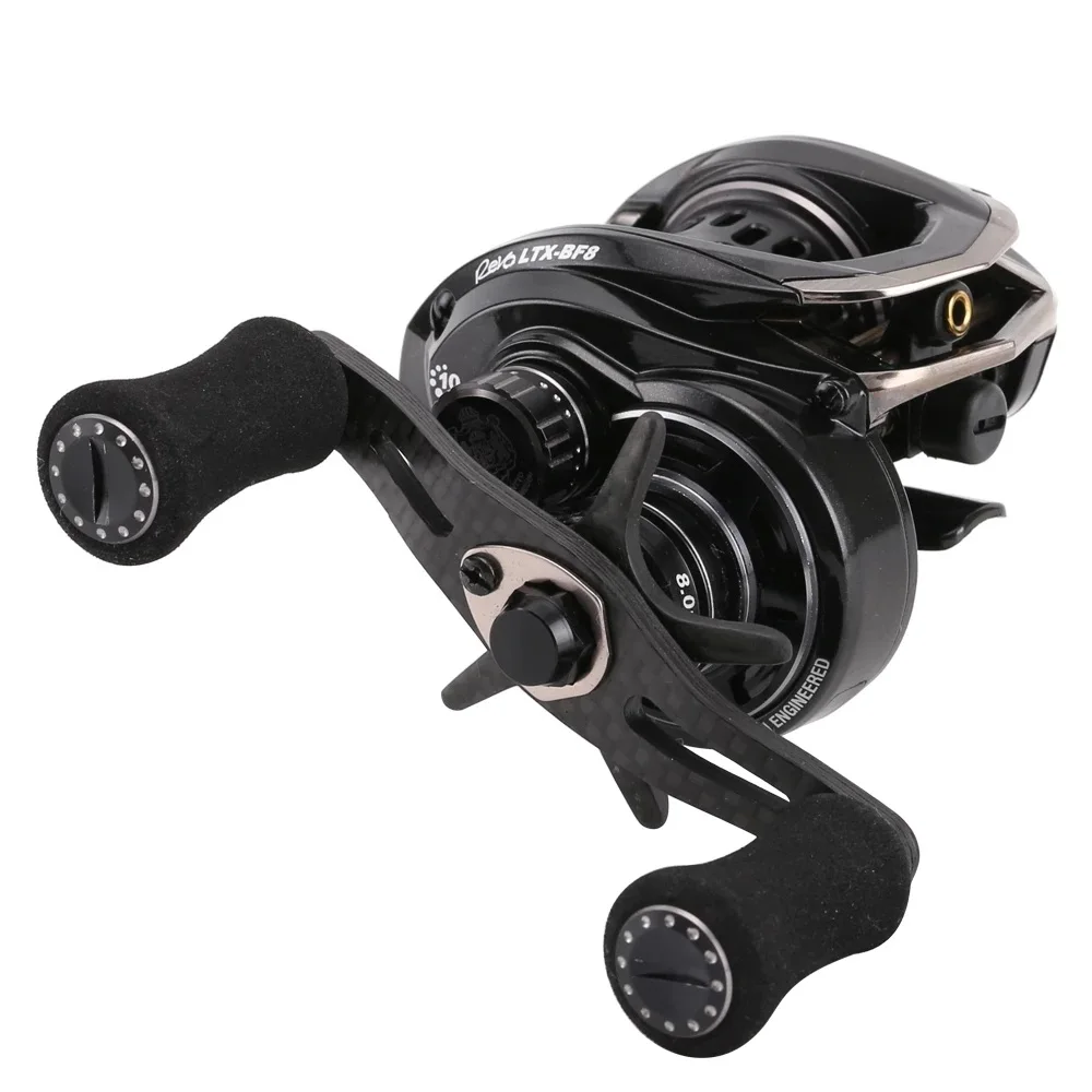 Original REVO LTX BF8 Baitcasting Fishign Reel 8.0:1 All Metal Ultra Light C6 Carbon Fiber Seawater Fishing Takcle