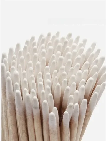 100/300pcs Disposable Wooden Micro Bud Swabs Lint Free Eyelash Extension Glue Removing Tools Makeup Mini Brush