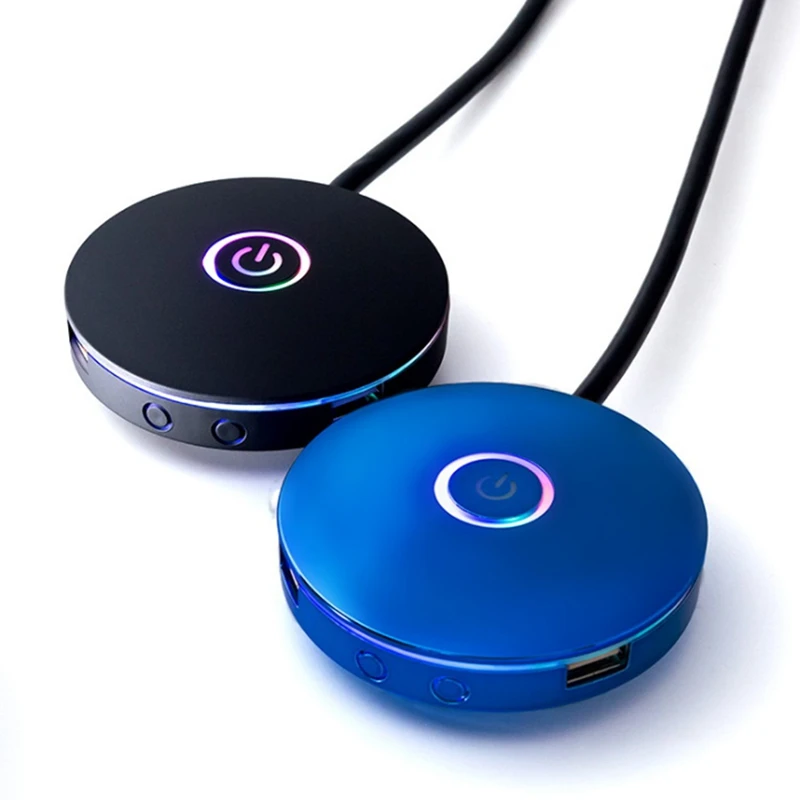 Computer Switch RGB Lighting Effect External Host Power Switch Button,Suitable For Internet Cafes,Homes,Offices