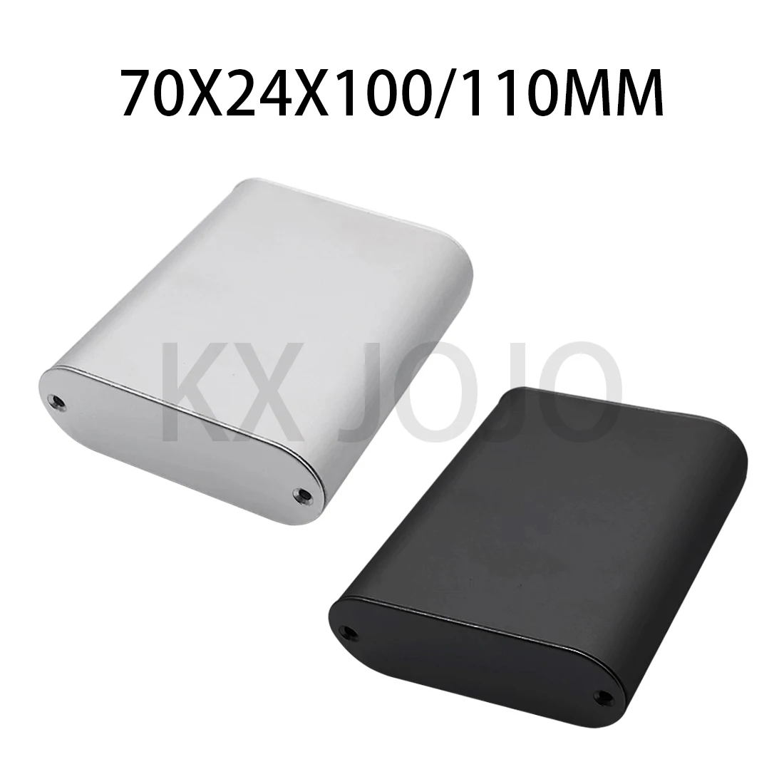 Aluminum Enclosure 70*24*80/100/110mm Integrated Case Profile Electronic Components Shell Metal Silver/Black Box Aluminum