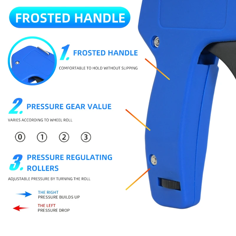 1 قطعة رباط للكابل النايلون بندقية HS-600A أداة التثبيت والقطع الخاصة ، أداة ربط كابل التوتر القابلة للتعديل مع القطع