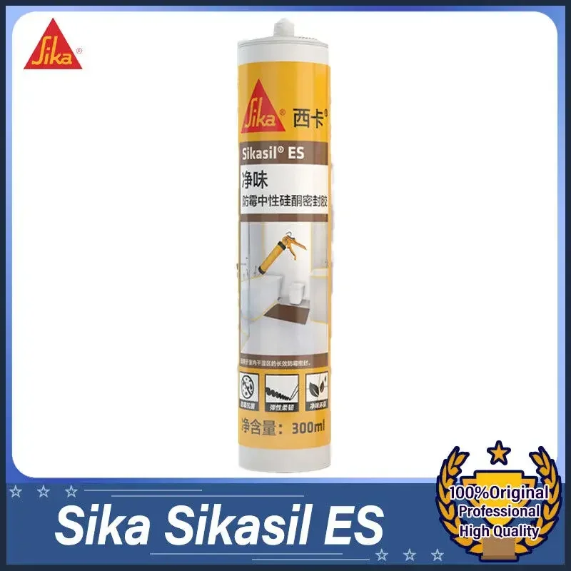 

Sika Sikasil ES 300ml Silicone Sealant for Indoor Dry, Wet Area Seam Sealing