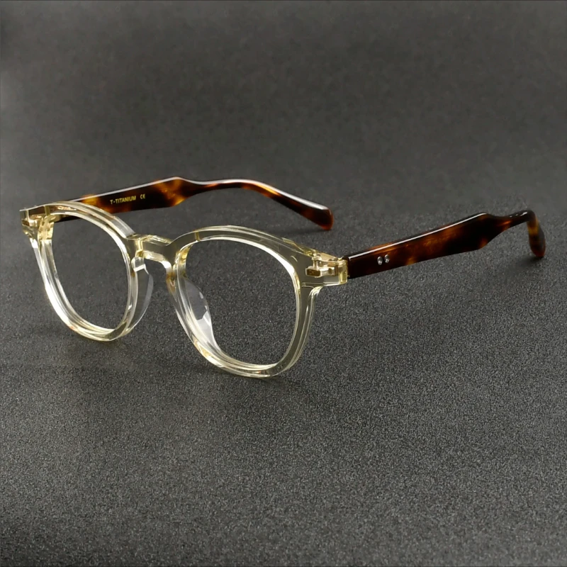 High-end Retro Tortoiseshell Glasses Frame Customizable Lens Acetate Eyeglasses Frame Ideal Daily Wear&Casual Business Styling
