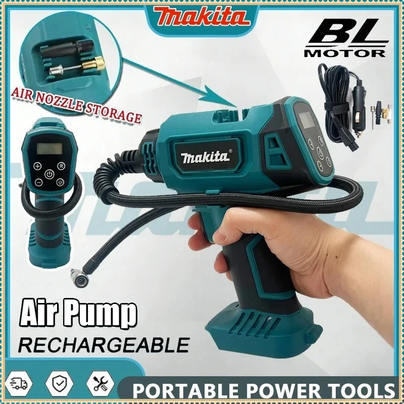 

Makita Cordless Inflator Electric Air Pump Car mounted air compressor Automatic Handheld Air Compressor Power Tool For 18V