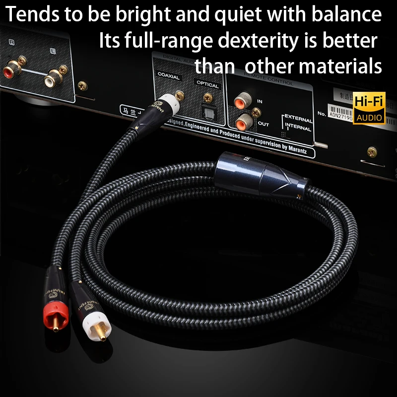 

ERUMPENT Hi-end HiFi RCA к 2RCA аудиокабелю для DVD TV сабвуфера 2RCA штекер к RCA штекер адаптер кабель усилителя