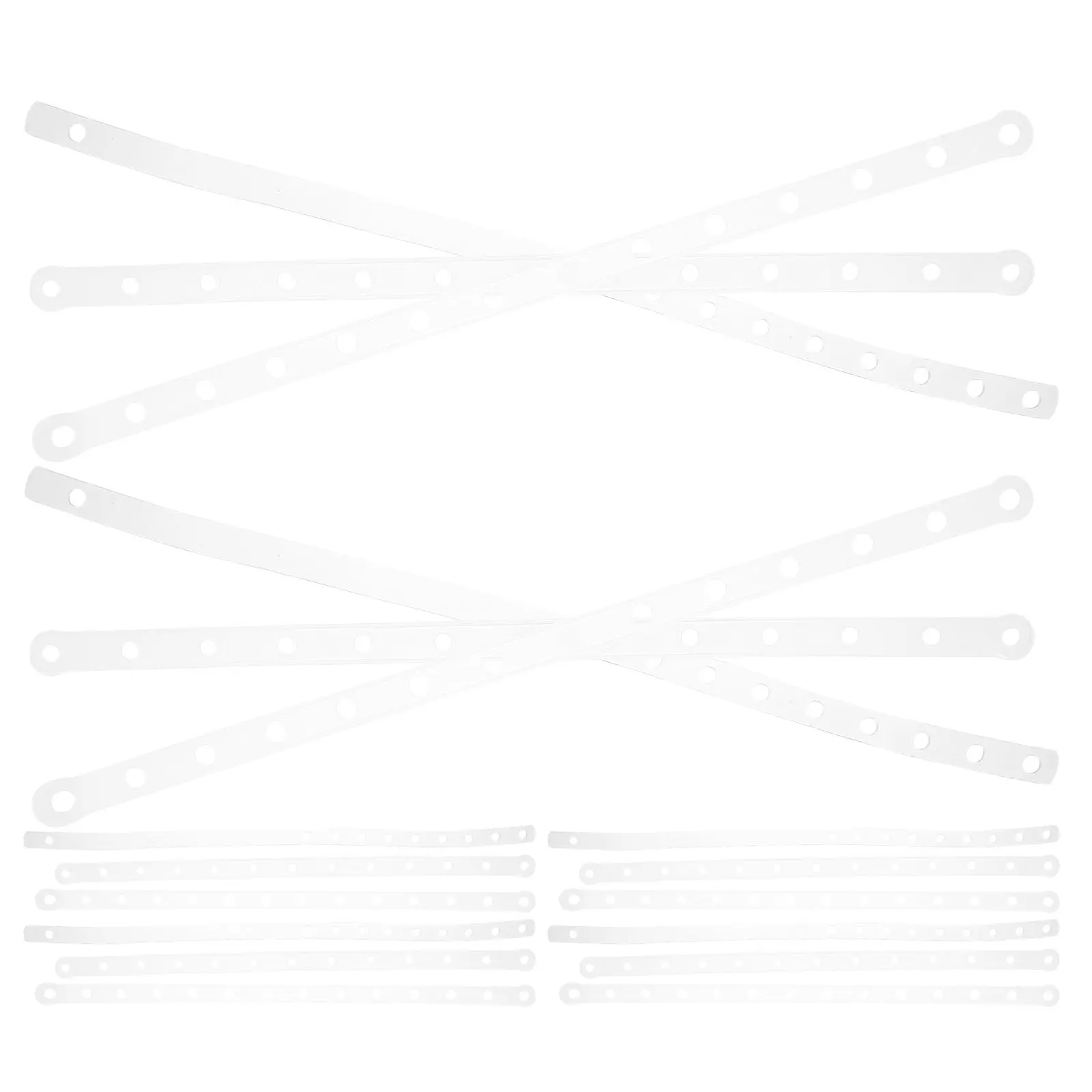30Pcs Hanger Connecting Strips Plastic Loadbearing Space Optimizing Closet Organizer for Retail Display Garment Storage