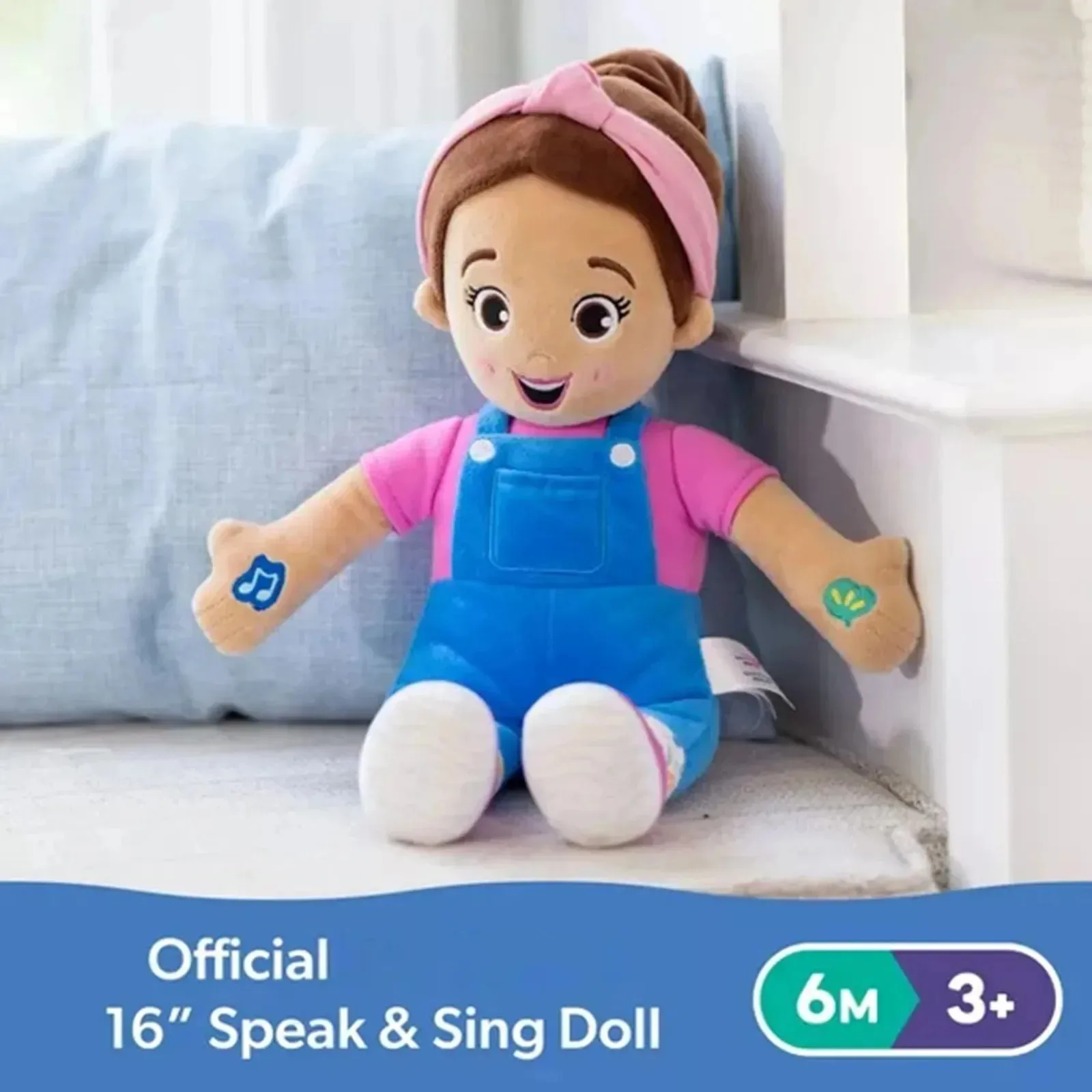 Ms Rachel Speak&Sing Doll 30cm Tall Interactive Toy Toddler Toys for Girls & Boys Ages 6 Months to 3+ Years Plush Doll Kids Toys