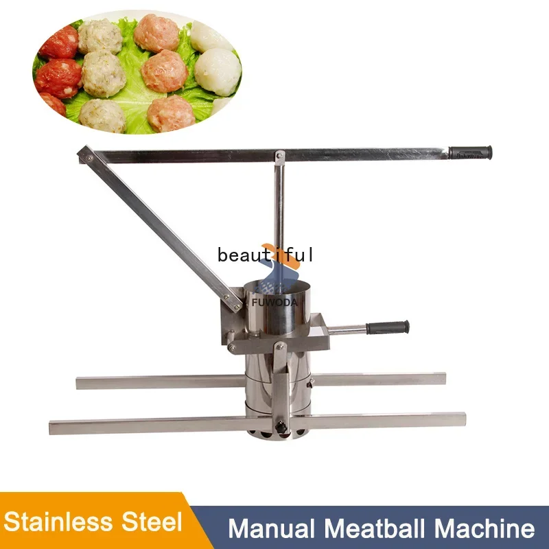 Manual Meatball Machine Vegetable Ball Machine Meatball Processing  Kitchen Meat Ball Machine Stainless Steel Meatball