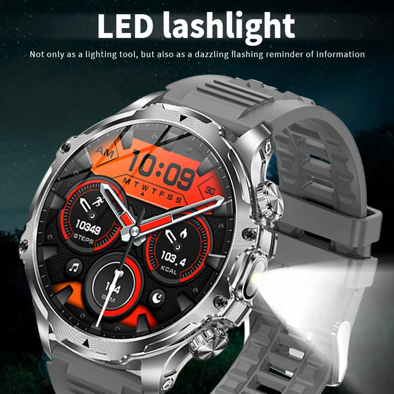 ​ LIGE 2025 Smartwatch hombre regalo Bluetooth llamada 700mAh batería grande 416*416 Ultra HDScreen salud reloj inteligente hombres para IOS Android