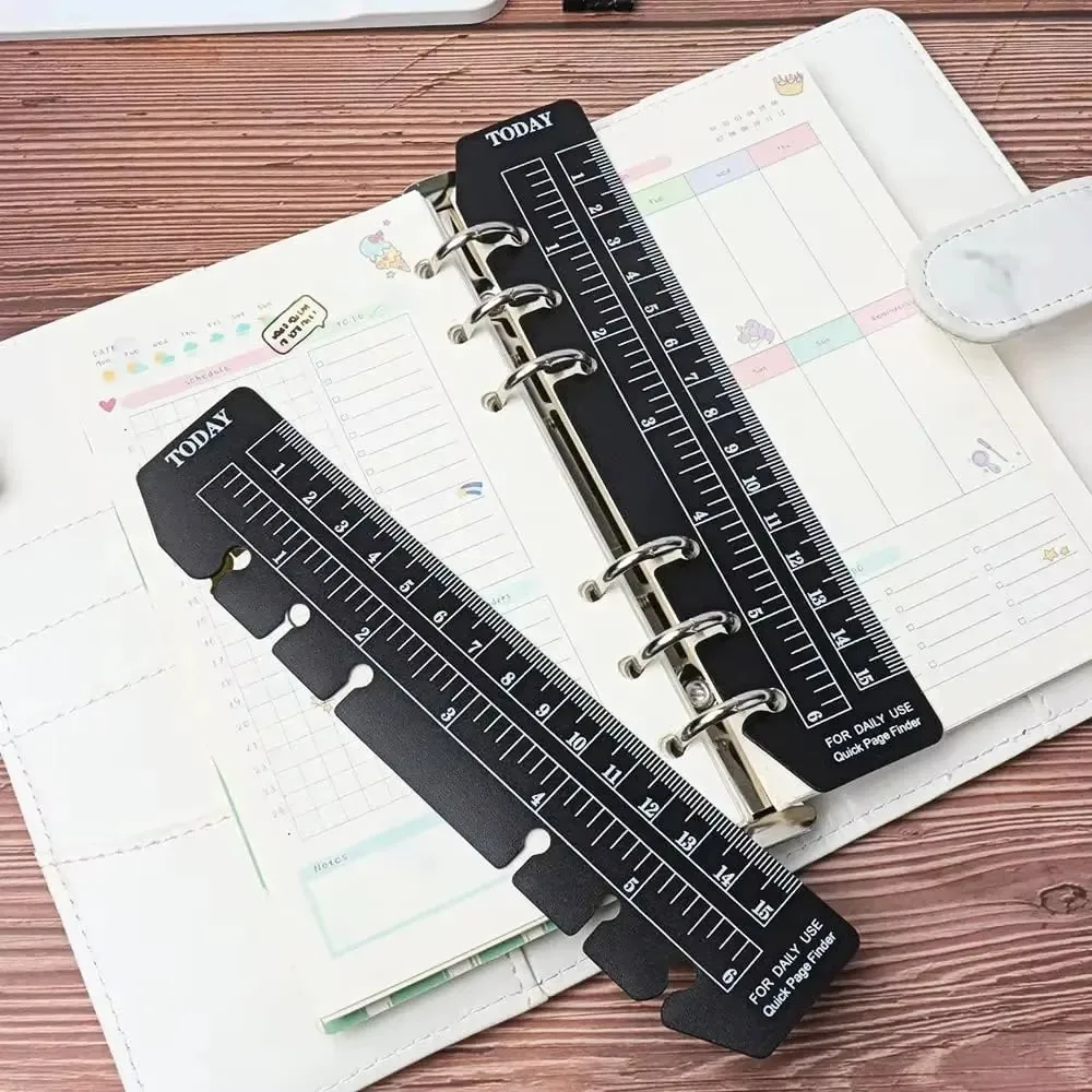 Ruler A5 A6 Page Marker Page Finder Ruler Measuring Rule Binder Notebook Dividing Pages Ruler Planner Agenda Notebook Organizer