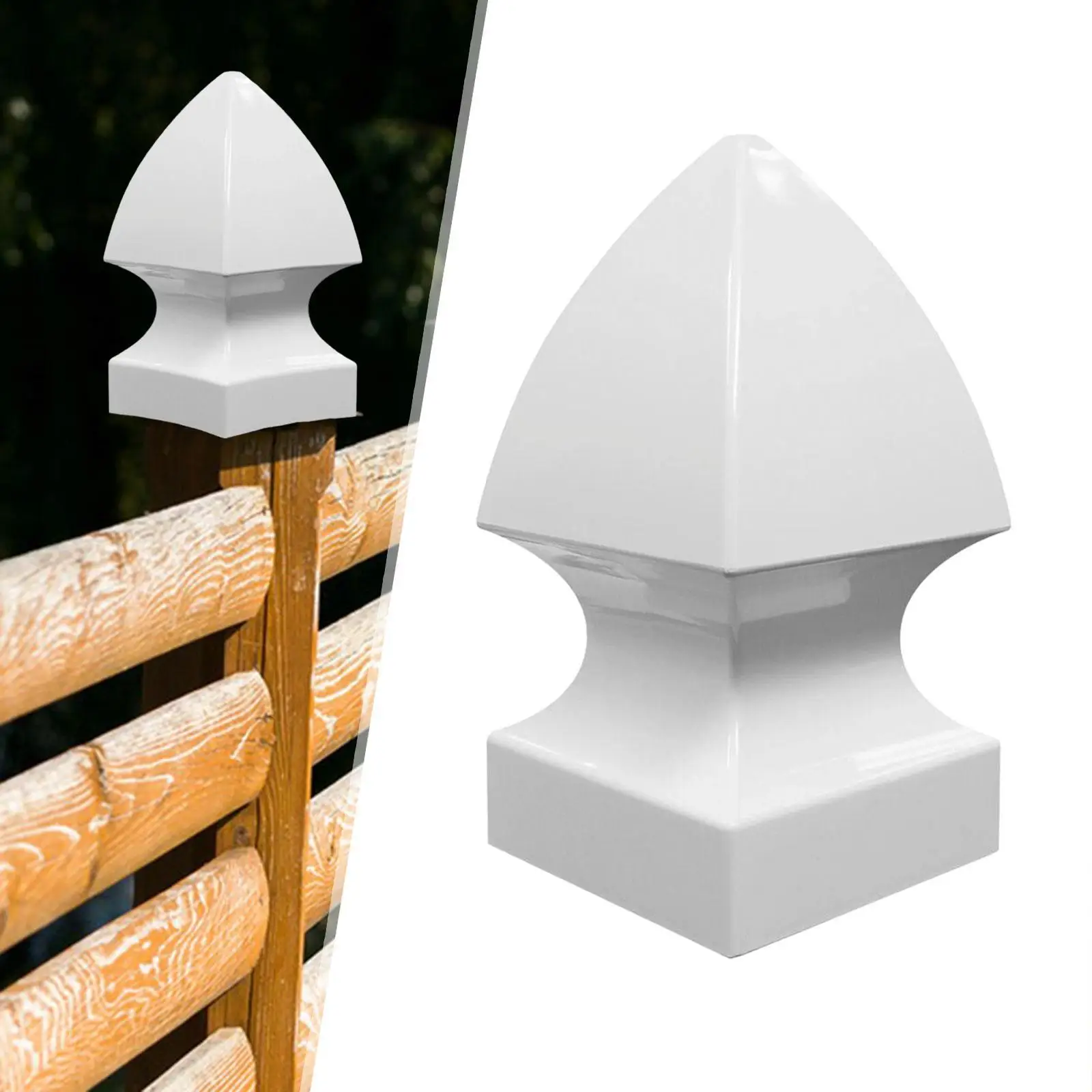 Post Caps Gothic Style Guardrail Post Cover 5 inch Protect Wooden Fence Poles