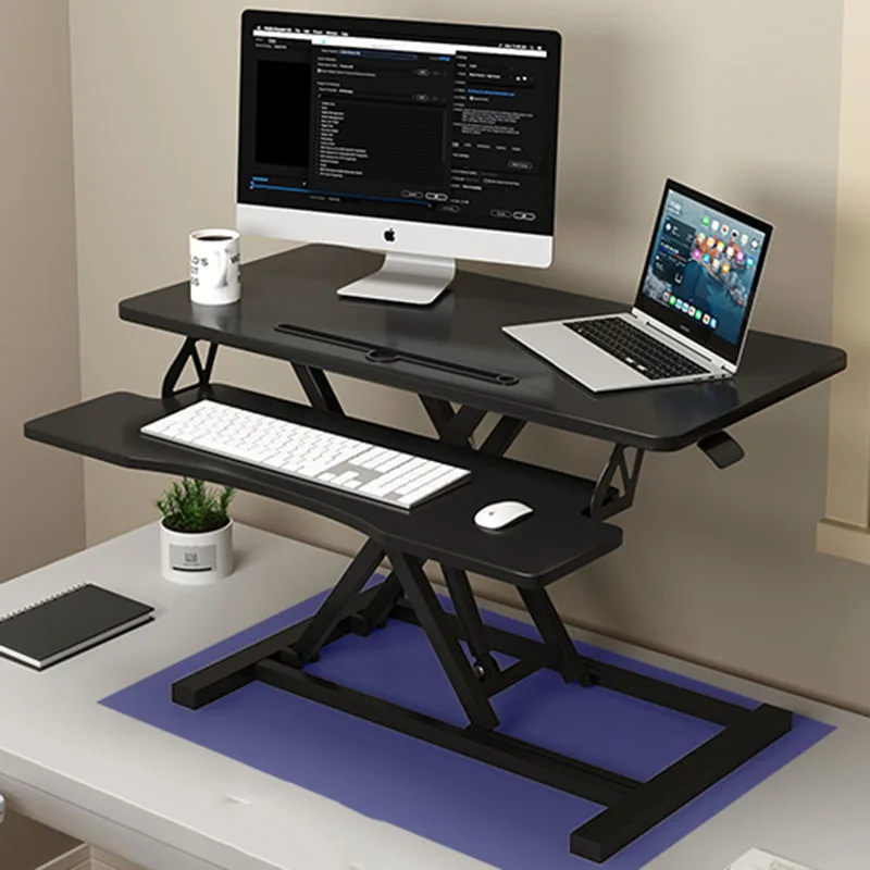 Dual Monitor Arms scrivania pieghevole scrivanie da gioco a forma di tavolo pieghevole portatile supporto per Laptop Home Escritorios Lift Motion