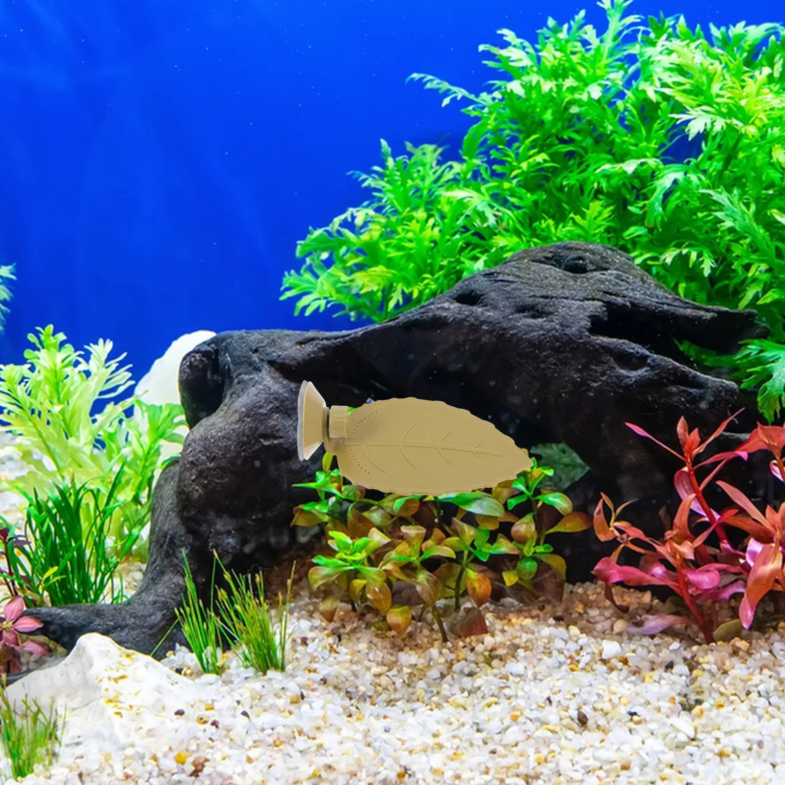 

Floating Turtle Basking Platform Leaf Shaped Reptile Climbing Decor with Strong Suction Cups for Aquarium Tank Sun Terrace