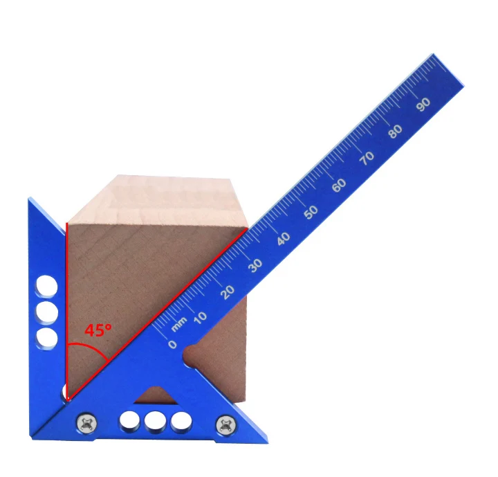 Strumento per la linea angolare Cercatore centrale Lavori di carpenteria Strumento di misurazione dell'angolo Strumento di misurazione di precisione Scriba per carpentiere di precisione