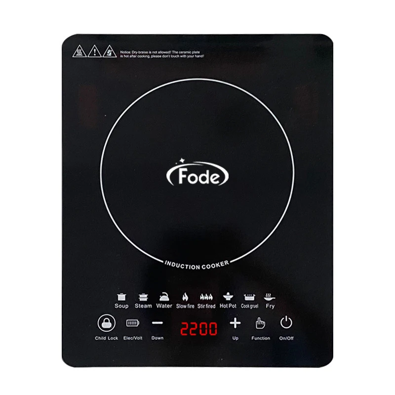 2200W Touch Control Electric Induction Cooktop - Waterproof Design for Convenient and Quick Cooking, Perfect for Modern Kitchens