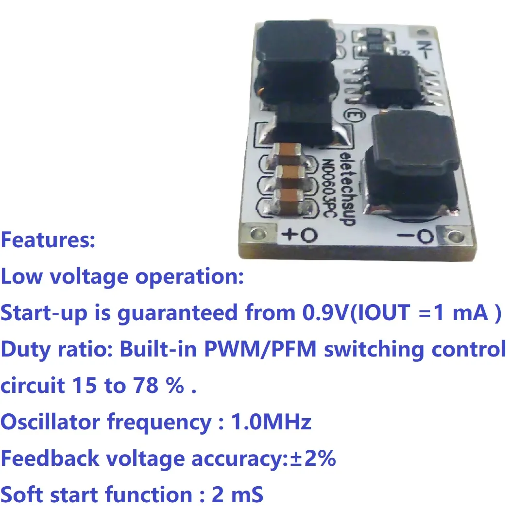 

DC 1-6V to 3V 3.3V 4.2V 5V DC-DC Auto Boost Buck Converter Module for Arduino ESP32 ESP8266