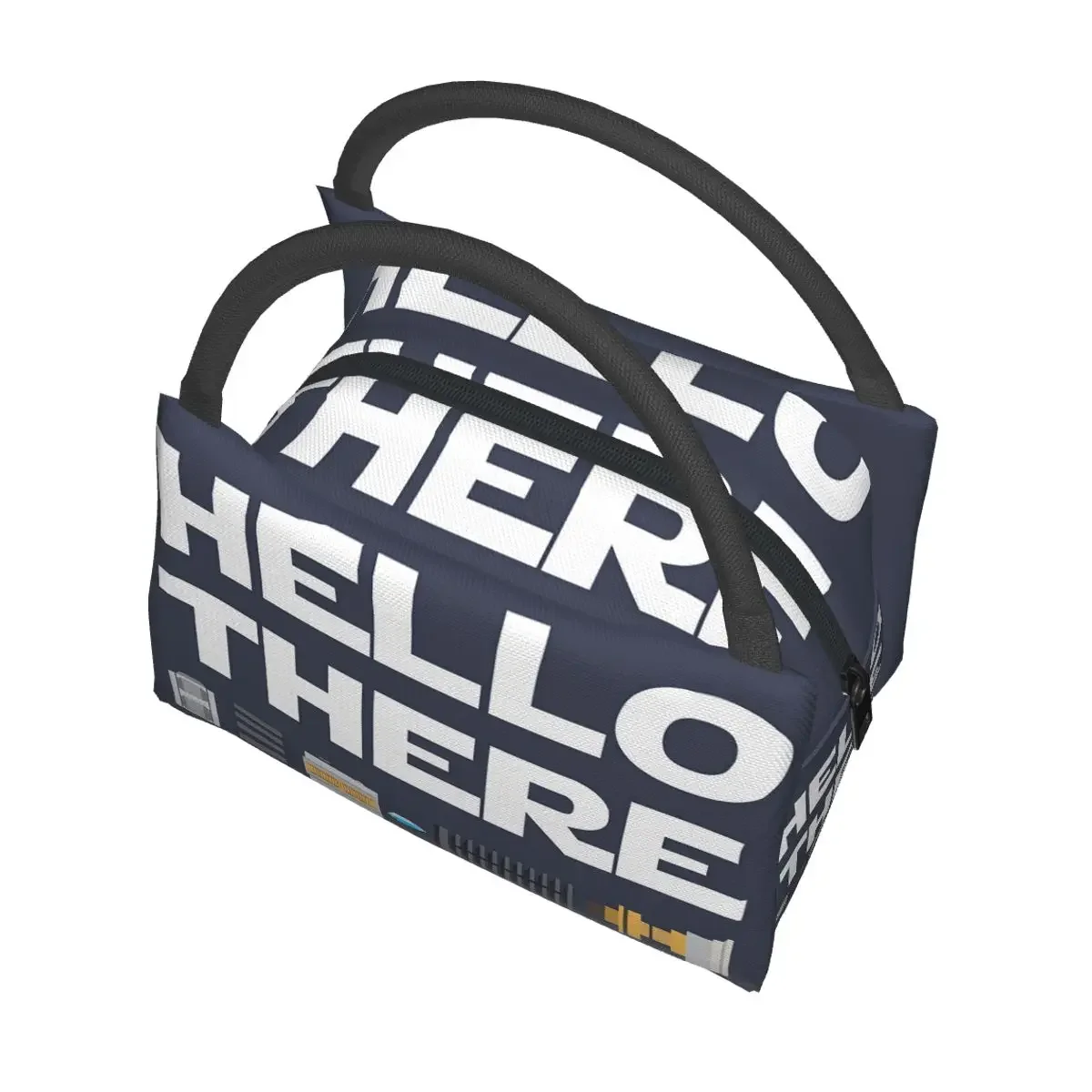 Hello There Insulated Lunch Bag for Women Picnic Storage Food Boxes Portable Container Cooler Thermal Lunch Box Tote