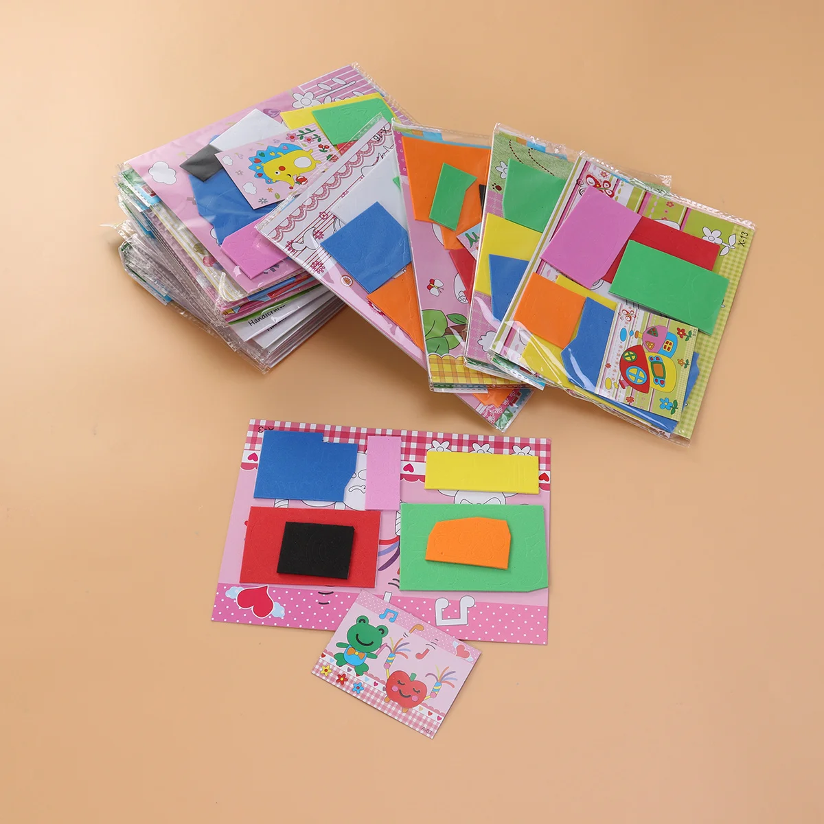 20 قطعة ملصقات فسيفساء ثلاثية الأبعاد فن الصياغة التعليمية DIY لوازم أطفال رياض الأطفال الفصول الدراسية مركز التعلم المبكر