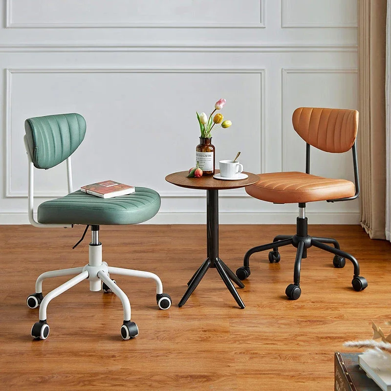 Student Elevating and Rotating Chair Vintage Learning Desk and Chairs Computer Sedentary Office and Writing Chair Room 휴대용 의자