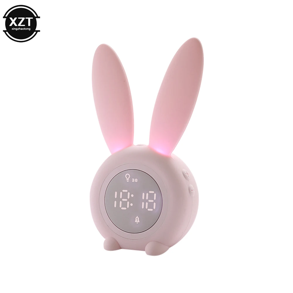 Lindo dpertador de LED digital de dibujos animados con luz nocturna para niños USB USB Batería Recargable critorio de critorio Tabla 2024 Lindo dpertador de LED digital de dibujos animados con luz nocturna para niños USB USB Batería Recargable critorio de critorio Tabla 2024