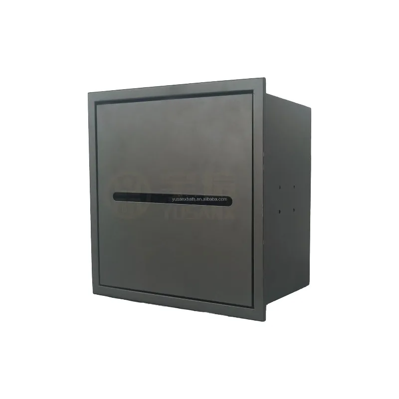 Modern Stainless Steel Recessed Paper Roll Holder Bathroom Toilet Paper Towel Organizer Dispenser Storage
