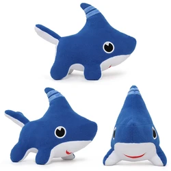 28CM Shark Dog Stuffed Animals Shark Dog Plush Toy Blue Sawtooth Ocean Plushies for Baby Boys Girls Kid Birthday Gift