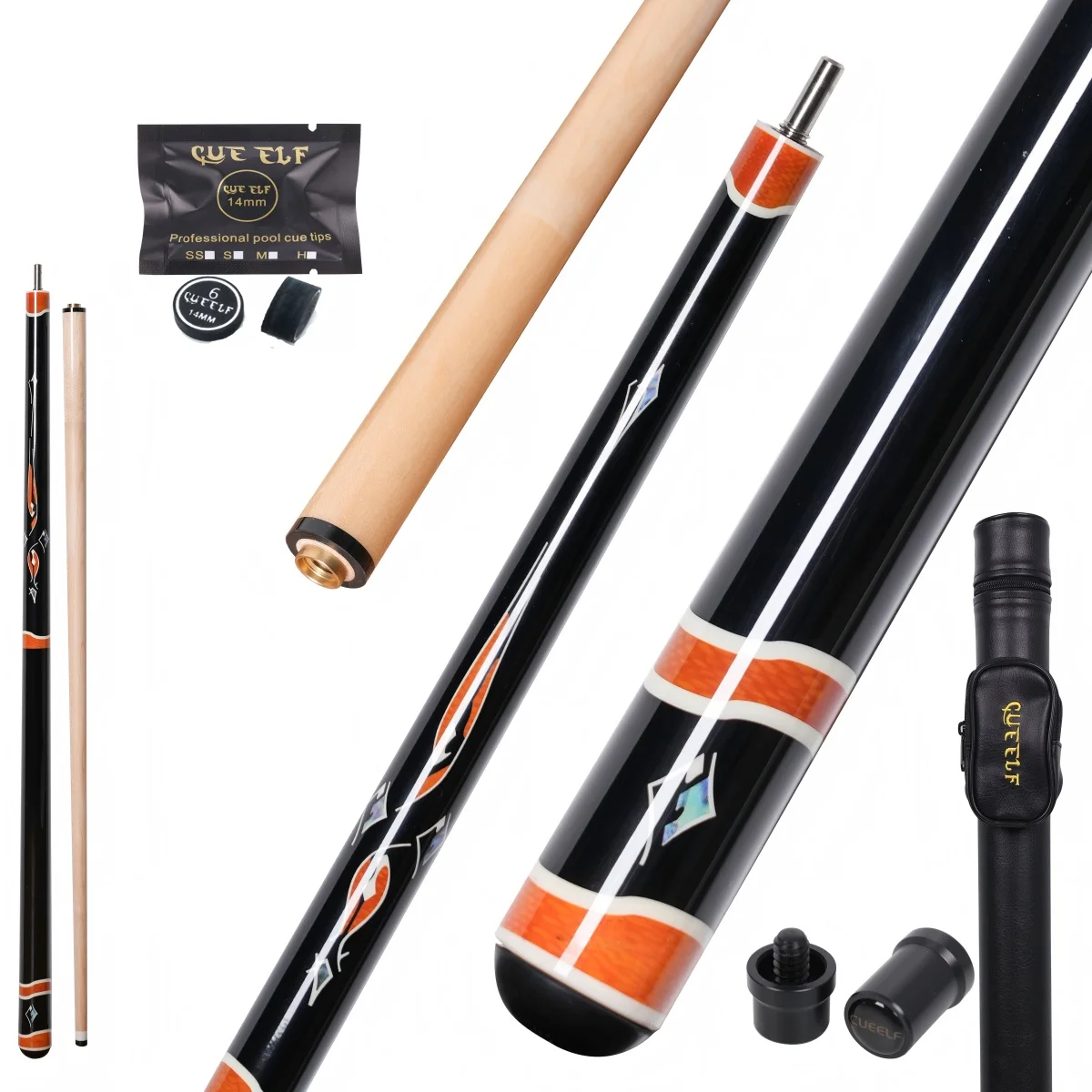 Hot Selling Carom Cue High Quality Pool Cue Stick Hard Maple Shaft VP2 Pin