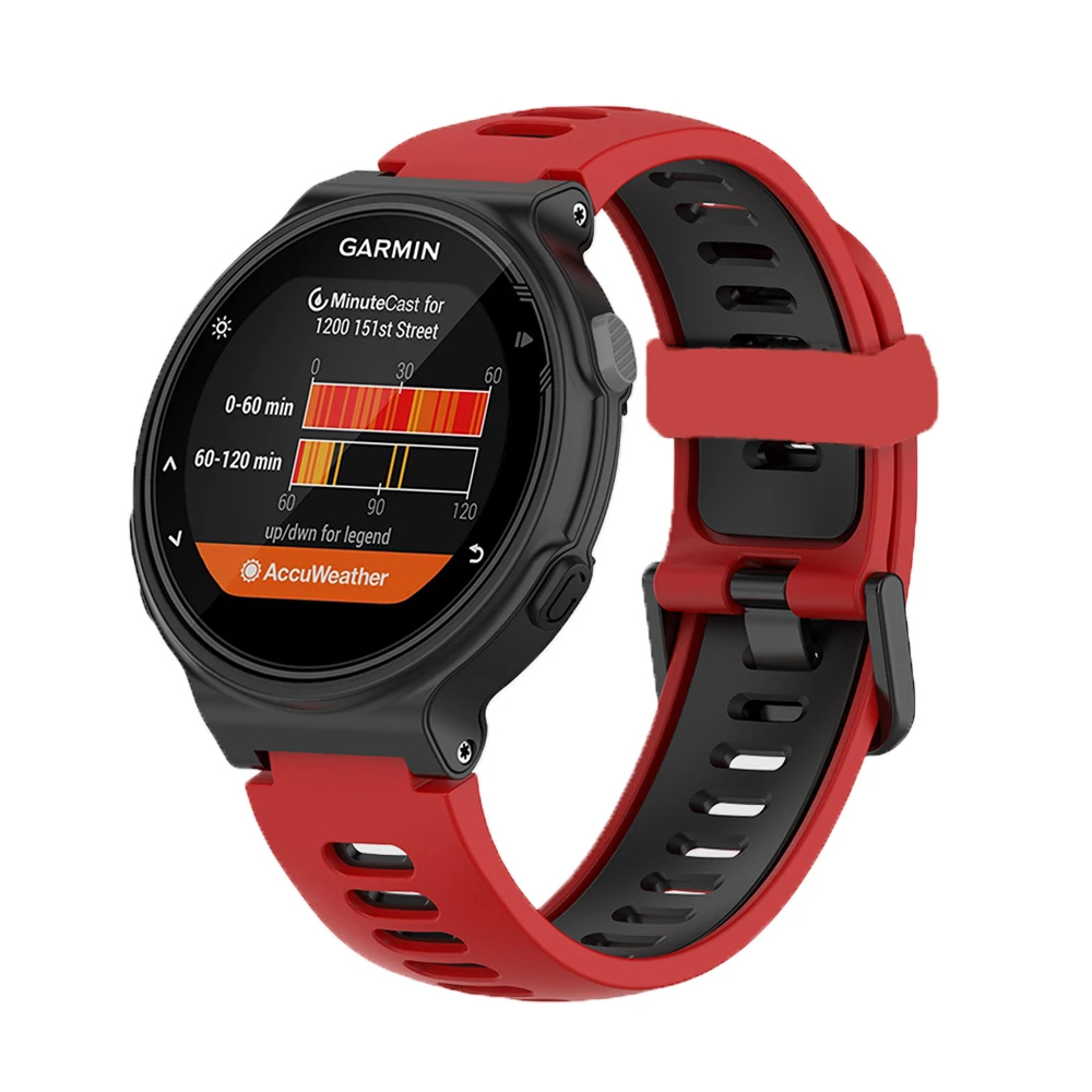 Voor Garmin Forerunner 735xt Zachte Siliconen Horlogeband Voor Voorloper 235 Lite 220 230 235 620 630 Approach S6 Watchpols