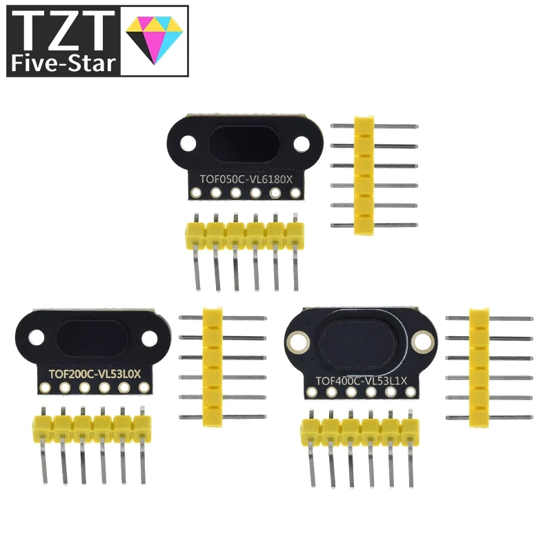 VL6180/VL53L0X/VL53L1X Time of Flight (ToF) Laser Ranging Sensor Module TOF050C TOF200C TOF400C 50CM/2M/4M IIC For Arduino STM32