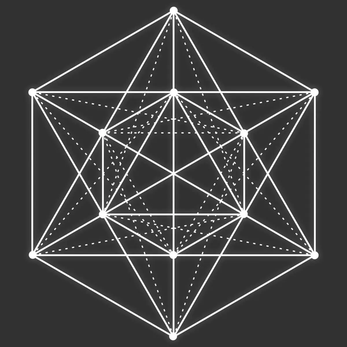 Design By Humans Men's Sacred Geometry/Minimal Hipster Line Art by badbugs T-Shirt - -