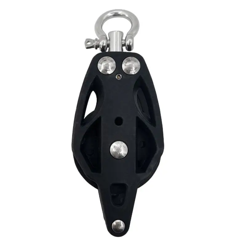 Stainless Steel Nylon Marine Pulley Marine Stainless Steel Pulley Block Fix Paddle Pole Net Pulley Tool For Water Sports