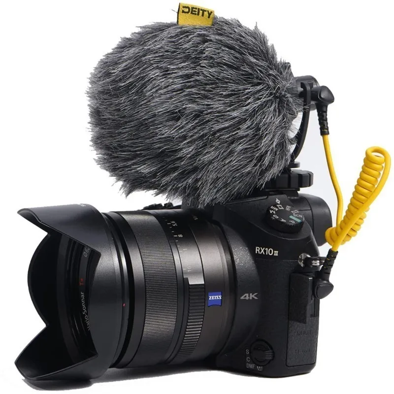 Deity V-Mic D4 Mini Microphone Compact Head Mic TRS 3.5MM with Shock Mount for Vlog Video DSLR Smartphone Interview Recording