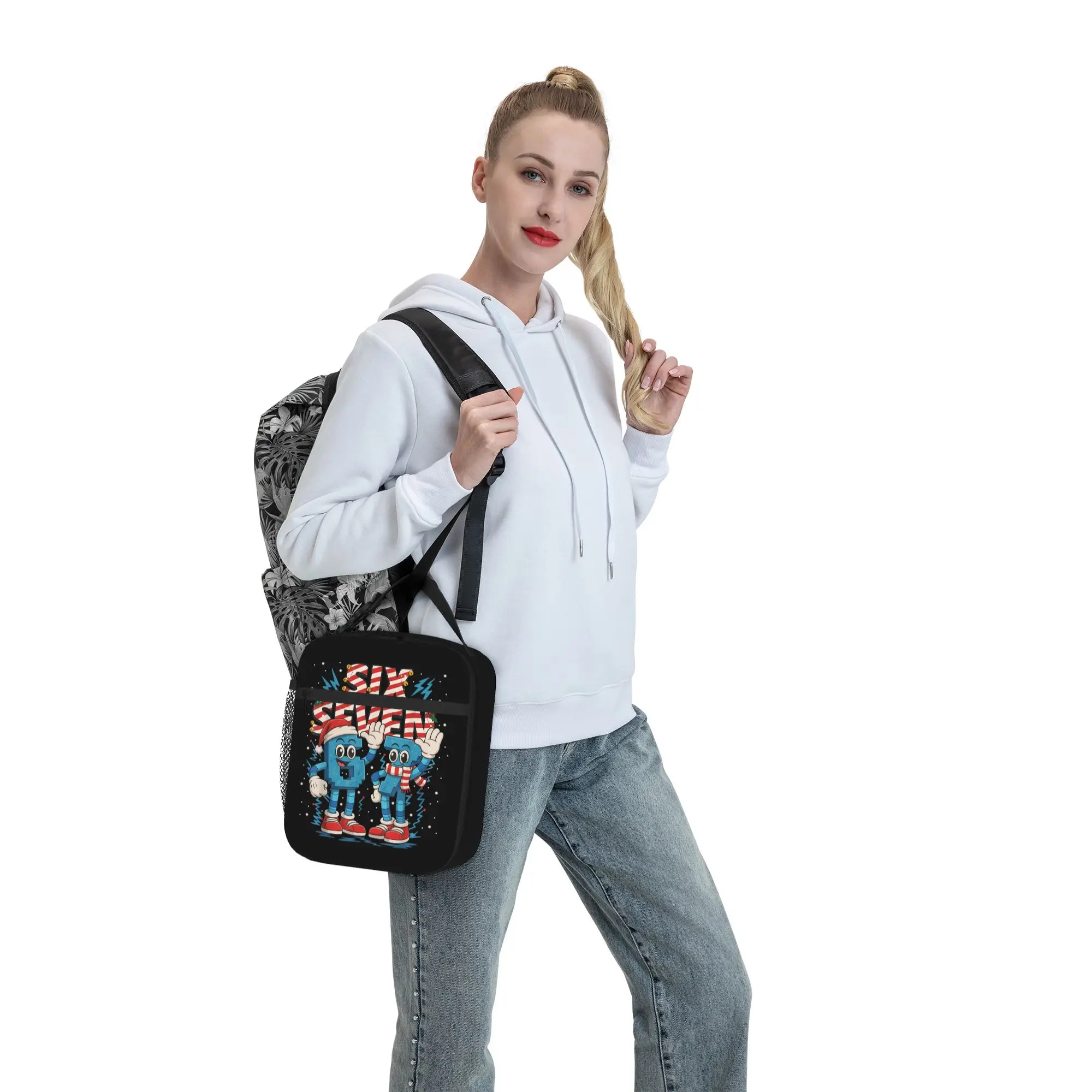 Funny Meme 67 Six Seven Thermal Insulated Lunch Bags for Office  Portable Food Container Bags Thermal Cooler Food Box - view 6