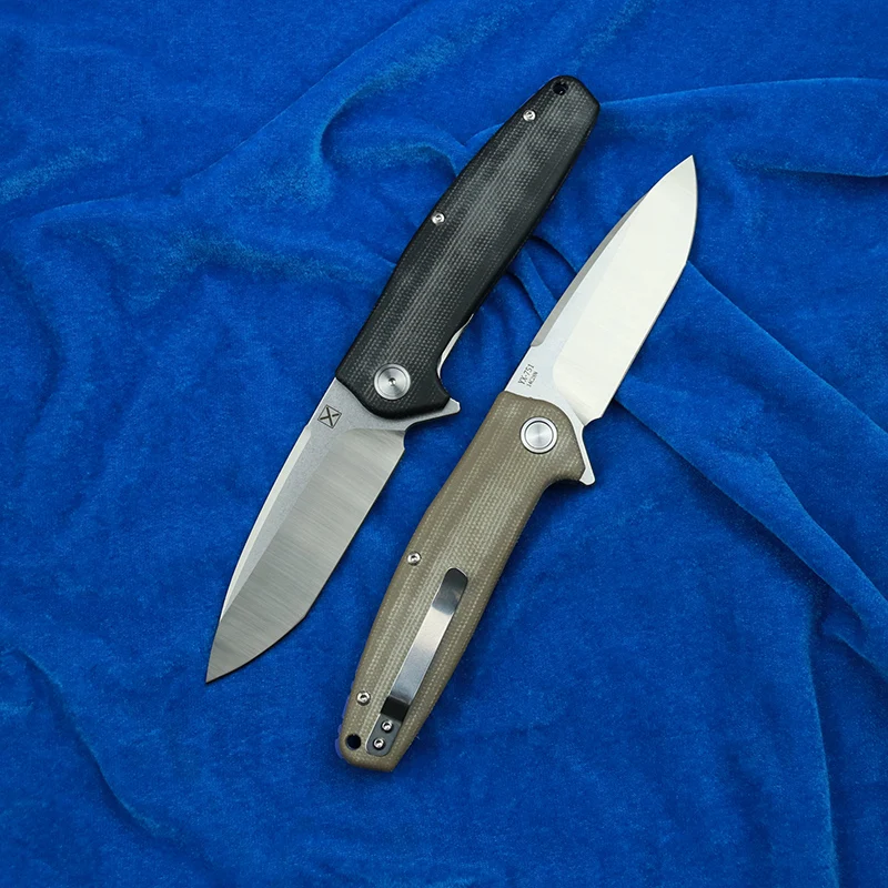 LEMIFSHE-XY751 Roulement 14C28N Lame Flipper Micarta Manche, Camping En Plein Air, Outil EDC, Couteau Pliant, Nouveau