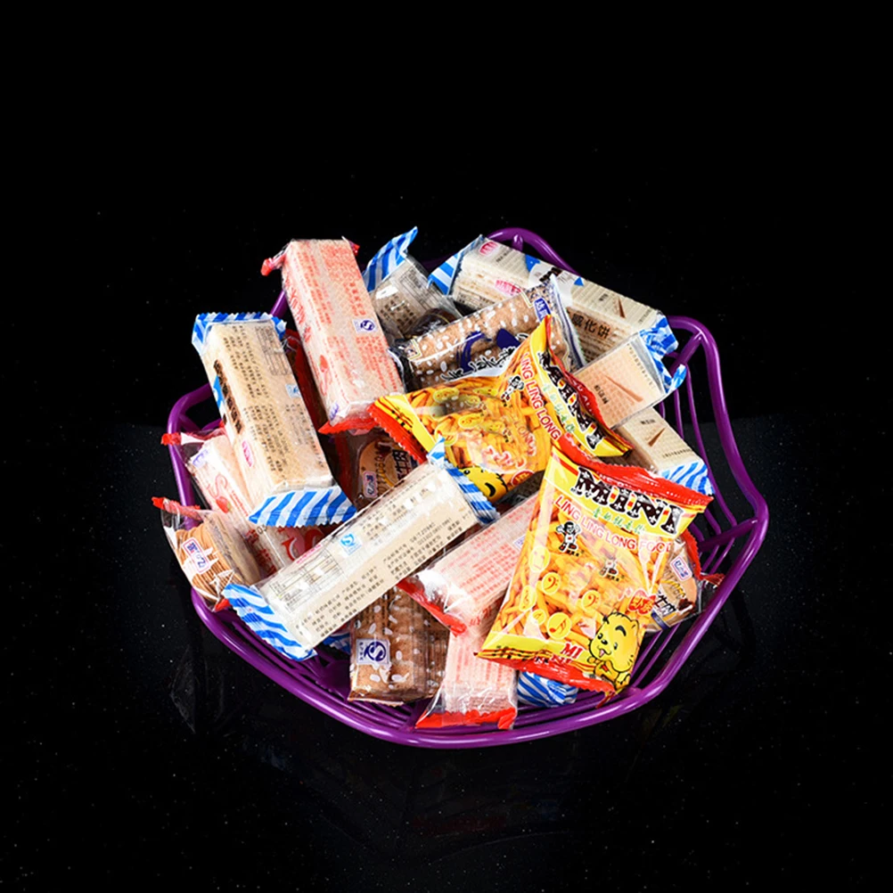 

3 Pcs Spider Web Decorative Fruit Tray Halloween Candy Dish Bowl Holder Bucket Basket