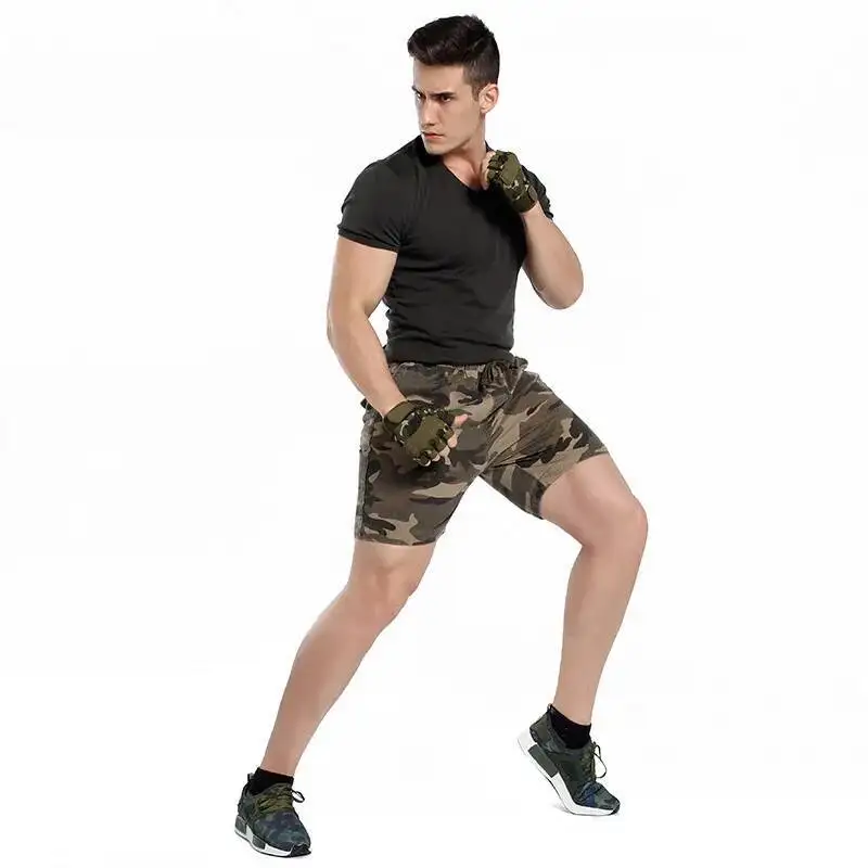 Pantalon Homme New Summer Camouflage Boardshorts Uomo S Casual Elastico Cotone Esercito Cargo Shorts Uomo Streetwear