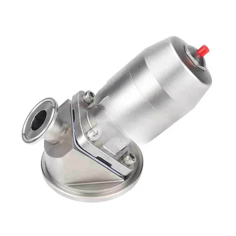 Fully Drain Stainless Steel Sanitary Aseptic Pneumatic Tank Bottom Diaphragm Valve with Normally Opened Actuator NO