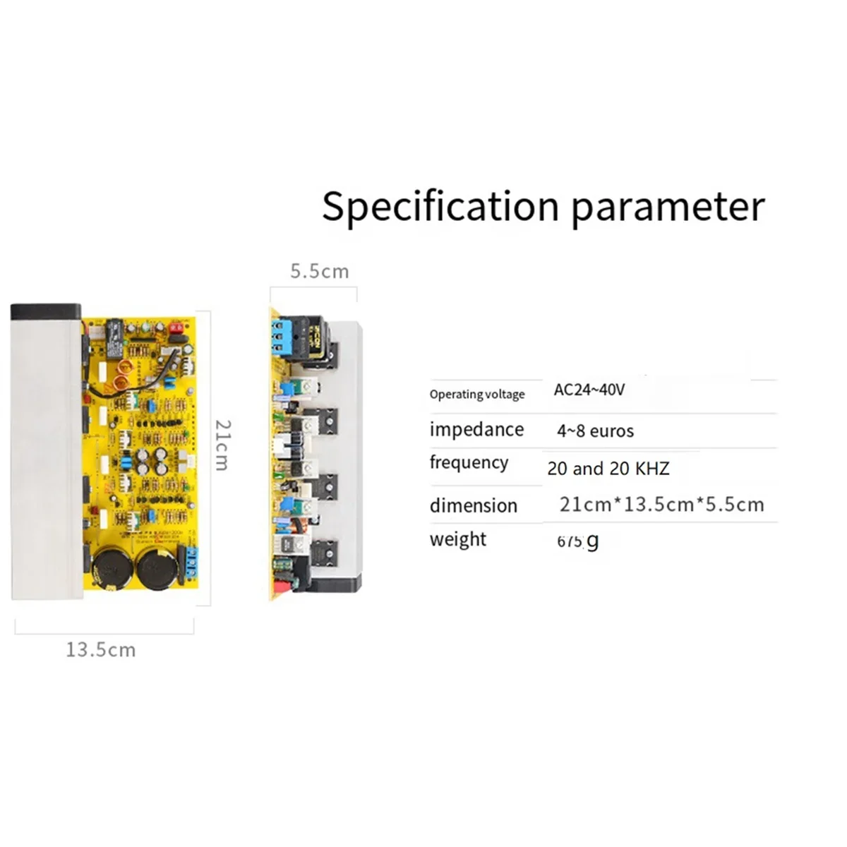 Tops+ AD320-T 300W+300W High Power Amplifier Board High Quality 2SA1943/5200 Amplifier Board