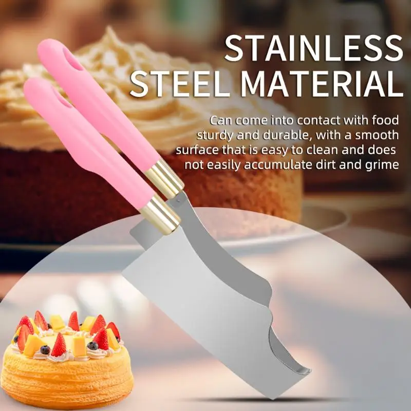 Stainless Steel Cake Slicer & Triangle Cutter Tool - For Home Baking, Bakeries, Pastry Chefs -Baking Tools