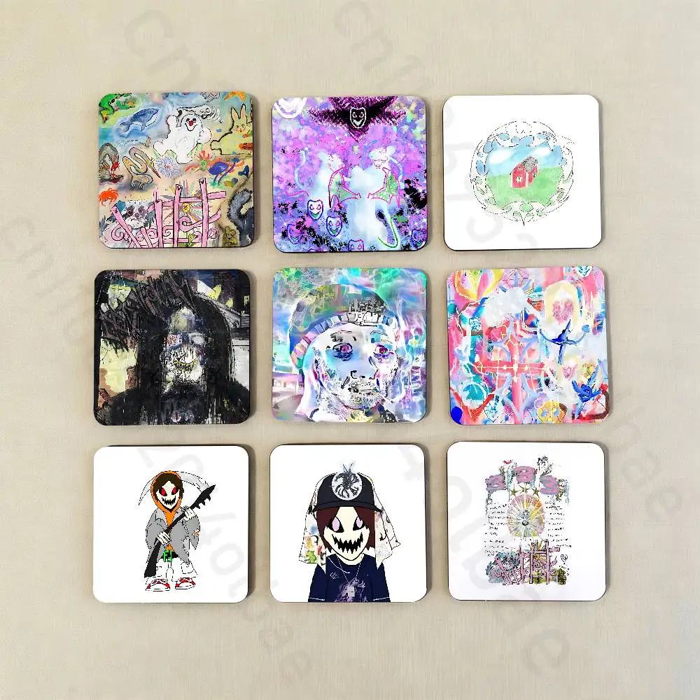 Bladee D-Drain Gang 333 Fridge Magnet Personalized Magnetic Durable Plastic Square Picture Surface Fridge Magnets