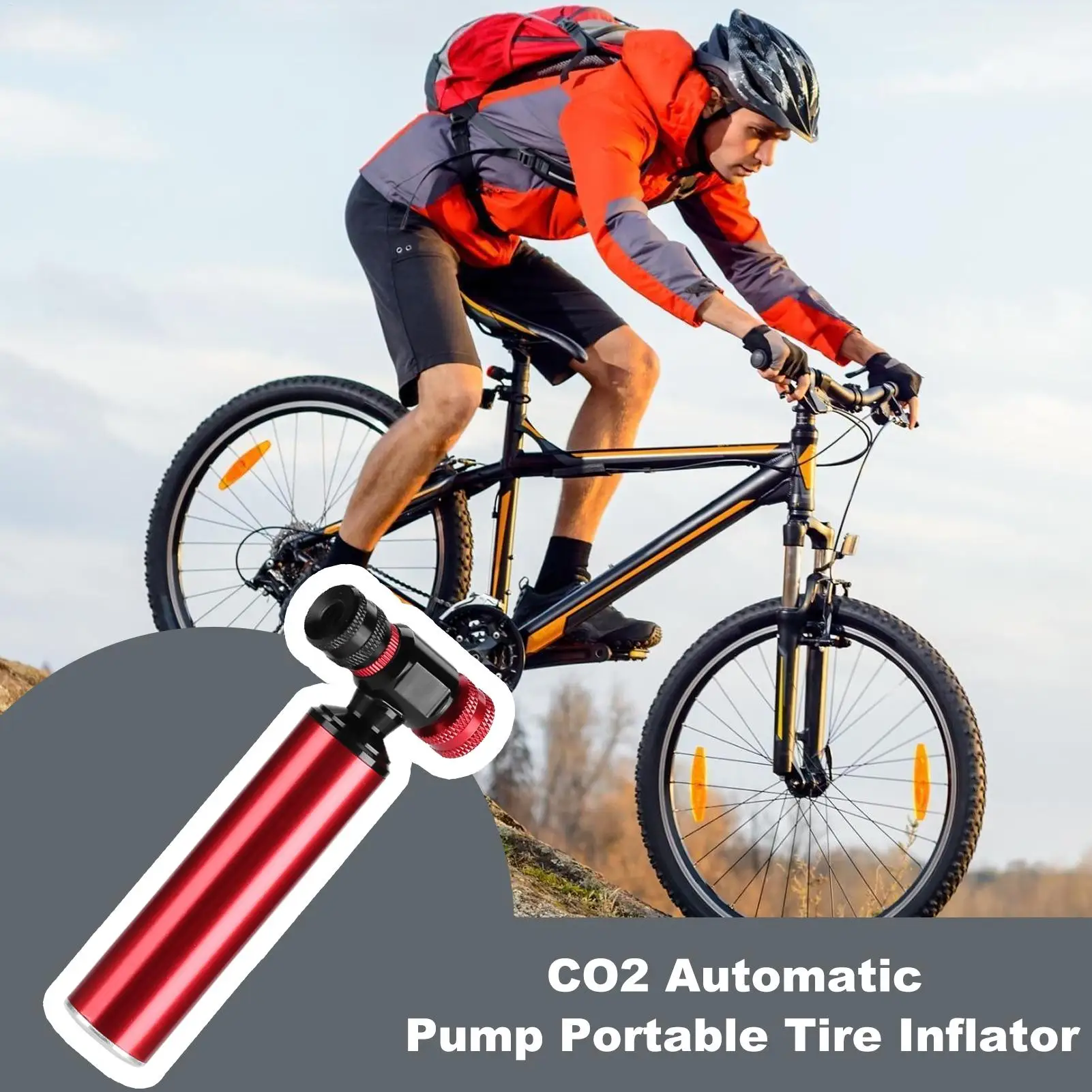 

Накачиватель шин CO2, портативный велосипедный насос CO2, инструменты для колес для гоночного мотоцикла, горного спорта на открытом воздухе, приключений, путешествий, дорог