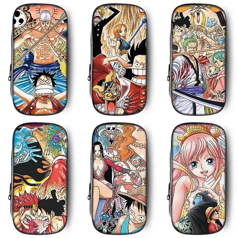 

One Piece Anime Pencil Case Large Capacity Stationery Box for Boys Students Cosplay