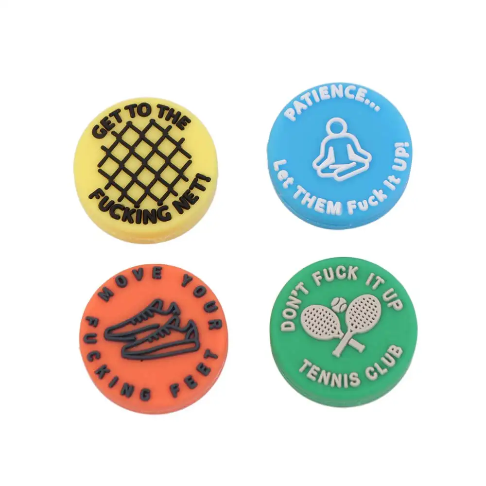 Anti-vibration Tennis Racket Shock Absorber Reusable Colorful Racket Vibration Dampeners Creative Universal Tennis Damper view 3