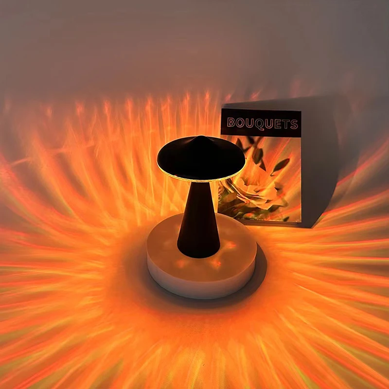 UFO Atmosphere Night Light USB Charging Decorative Gift Bedhead Bedroom Bar Creative Touch Small Desk Lamp