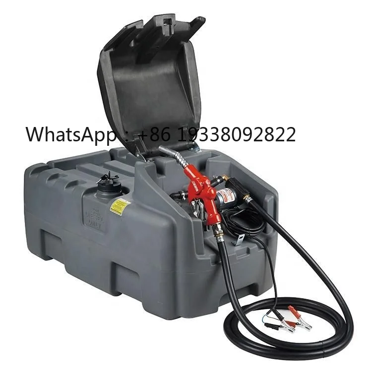 

Portable Fuel Transfer Tank 200l Poly Storage Tank with 12v Electric Pump Plastic Transport Tank 53 Gal