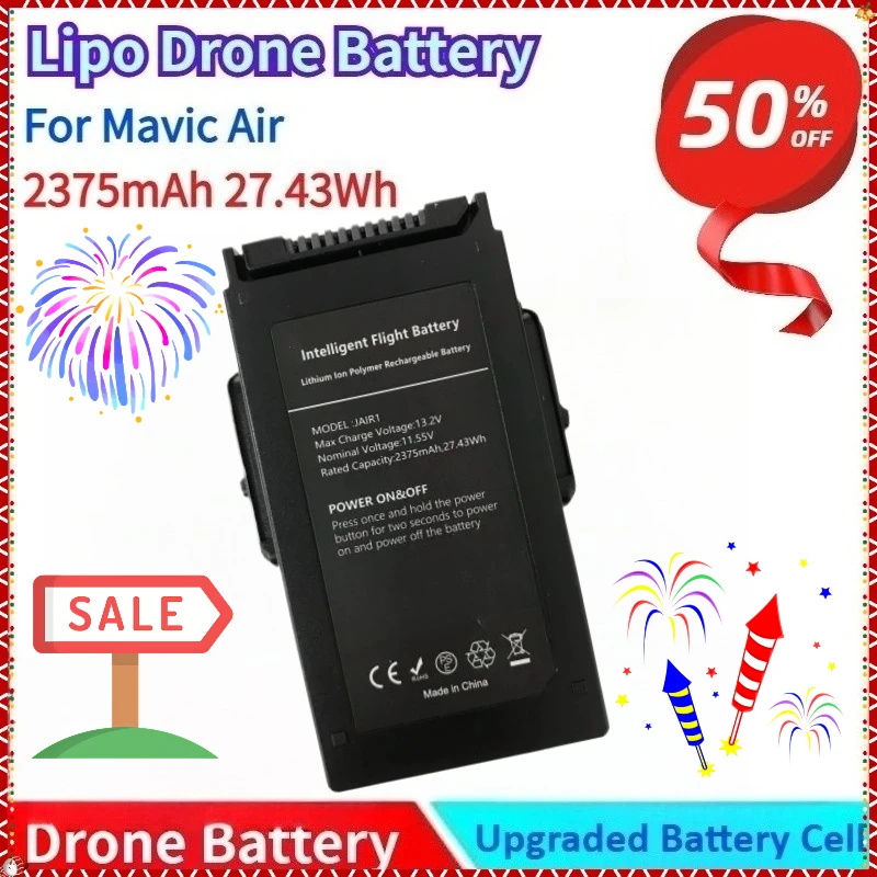 

Brand New 13.2V 2375mAh Lipo Drone Battery for Mavic Air Long-lasting Battery New Replacement Intelligent Flight Battery