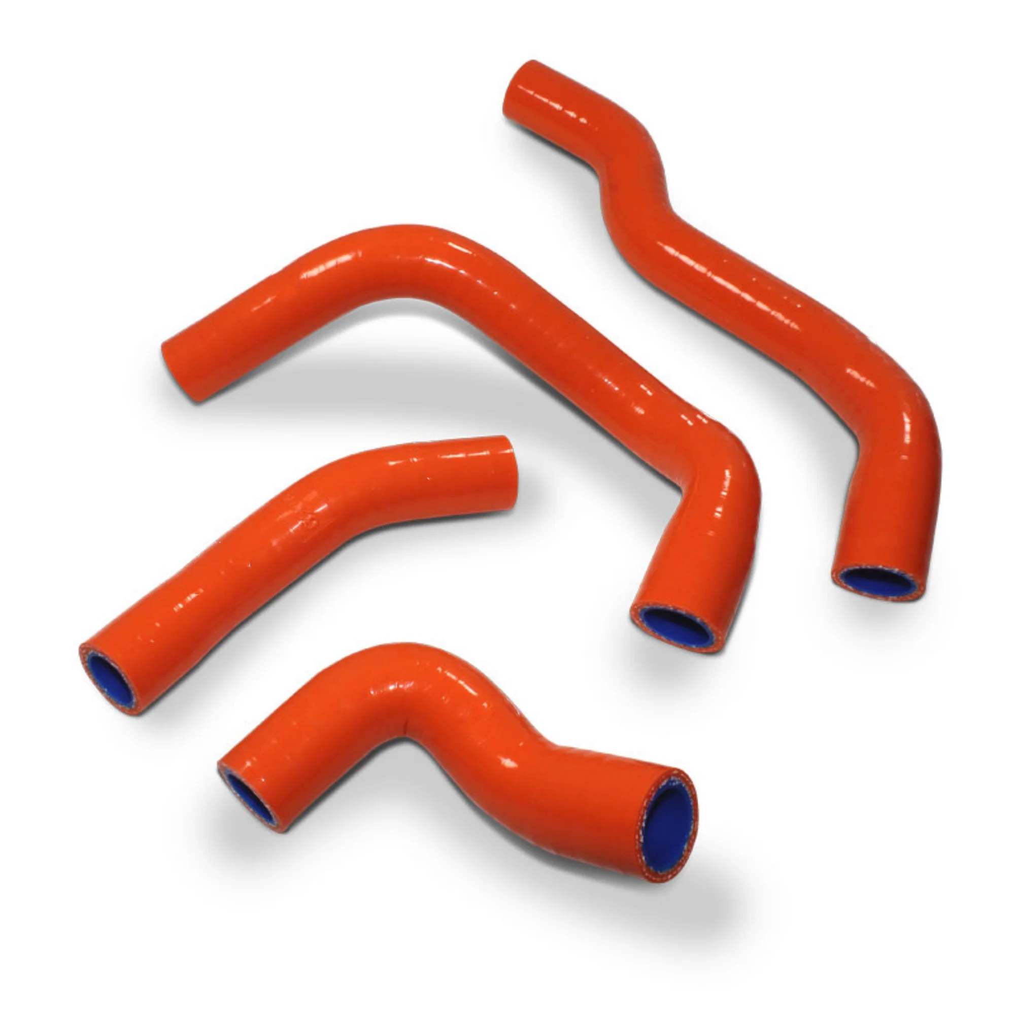 For KTM 390 Adventure 2020-2024 4 Piece EVORACING Silicone Radiator Coolant Hose Kit