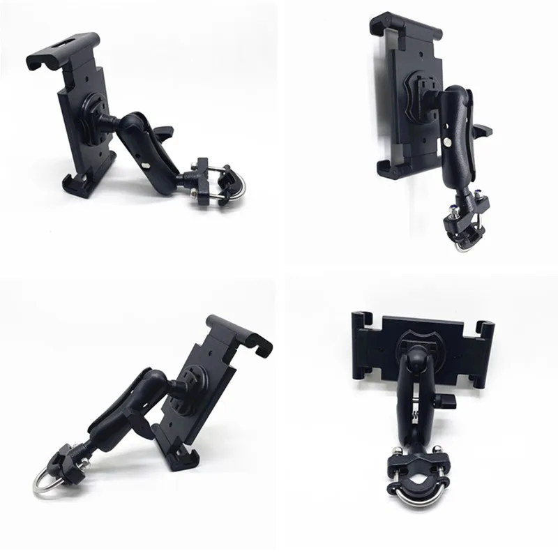 Soporte para tableta con manillar, soporte para teléfono móvil y tableta para bicicleta, soporte de montaje con mango ajustable, dispositivos de 4,5-12,3"