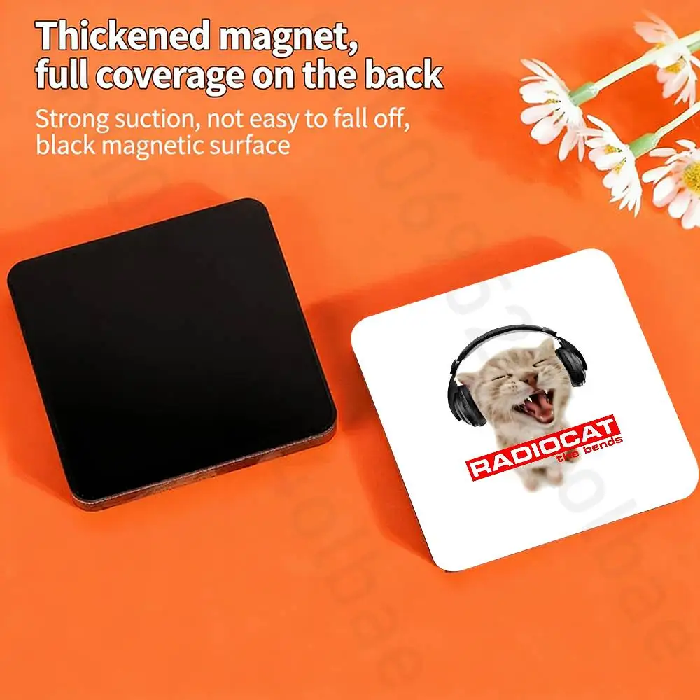 Cool R-Radiohead Band Fridge Magnet Personalized Magnetic Durable Plastic Square Picture Surface Fridge Magnets
